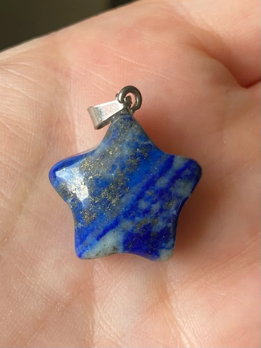 Lapis Lazuli Star Pendant Necklace - Picture 8 of 8